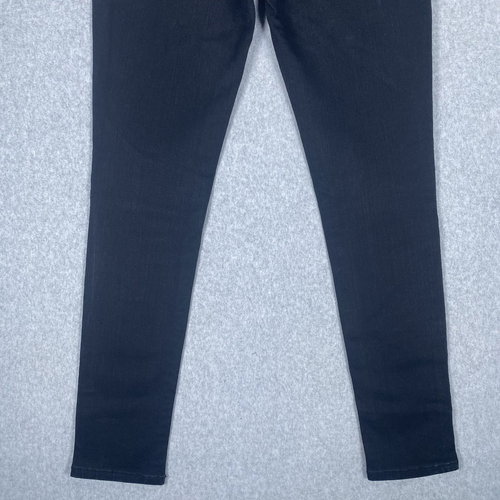 Miss Me Skinny Jeans Womens 27 Black Cowhide Lace Rhinestone Embellished - Picture 3 of 16